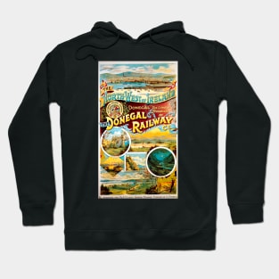 Vintage Travel Poster - Donegal Railway Hoodie